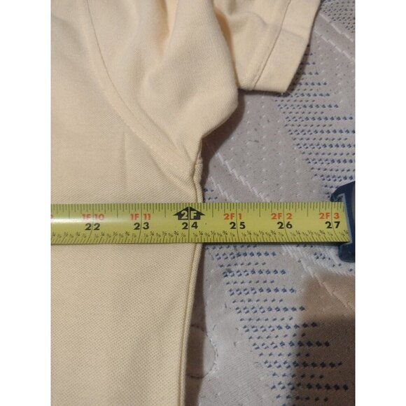 New Van Heusen Mens XL Yellow Micro Pique Short Sleeve T-Shirt Cotton NWT - Picture 8 of 9